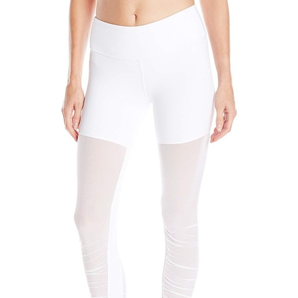 ALO Yoga Pants - New in package white mesh goddess pants ALO Small